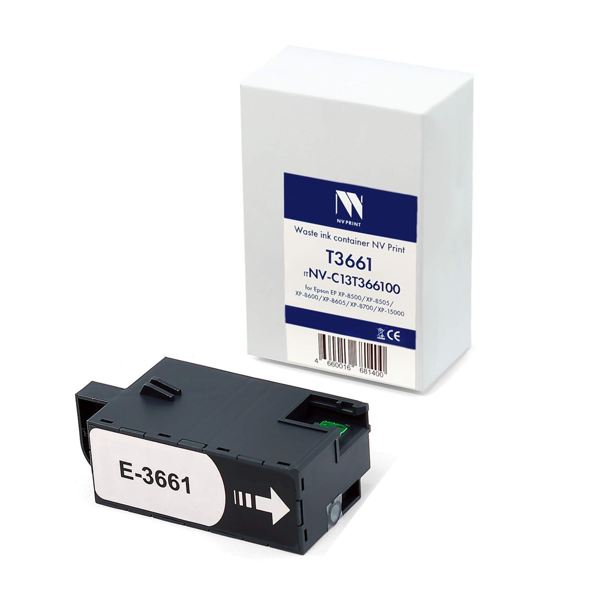 Контейнер для отработанных чернил NV Print NV-C13T366100 (T3661), для Epson XP-8500/8505/8600/8605/8700/15000