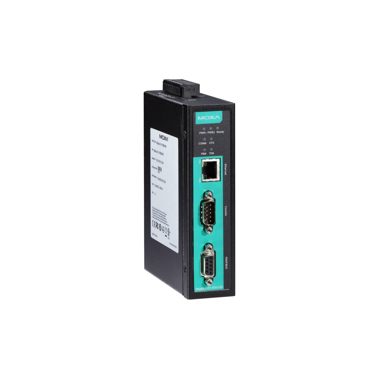 Преобразователь MOXA MGate 5101-PBM-MN-T, PROFIBUS — Modbus TCP, 1 порт