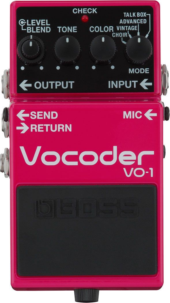 Педаль эффектов Boss VO-1, вокодер, 4 режима, входы XLR и 1/4", 9 В