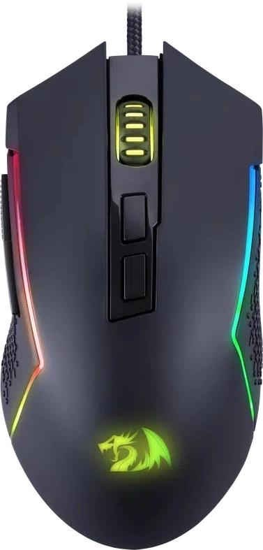 Мышь Defender Redragon Trident Lite, проводная, 8000 DPI, 7 кнопок, USB, чёрная