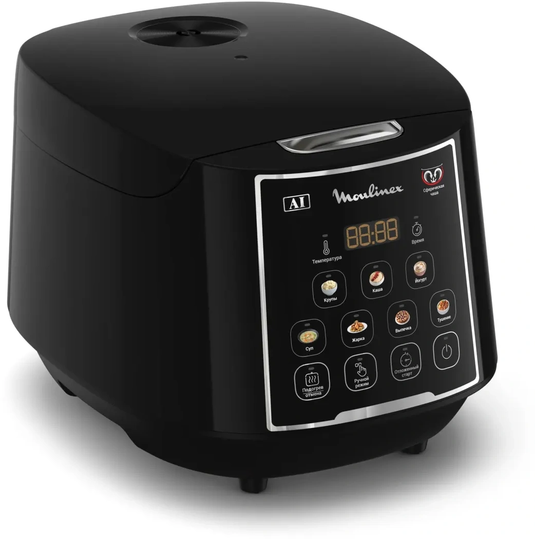 Мультиварка Moulinex MK736BF2, 5 л, 750 Вт, 7 программ, черный