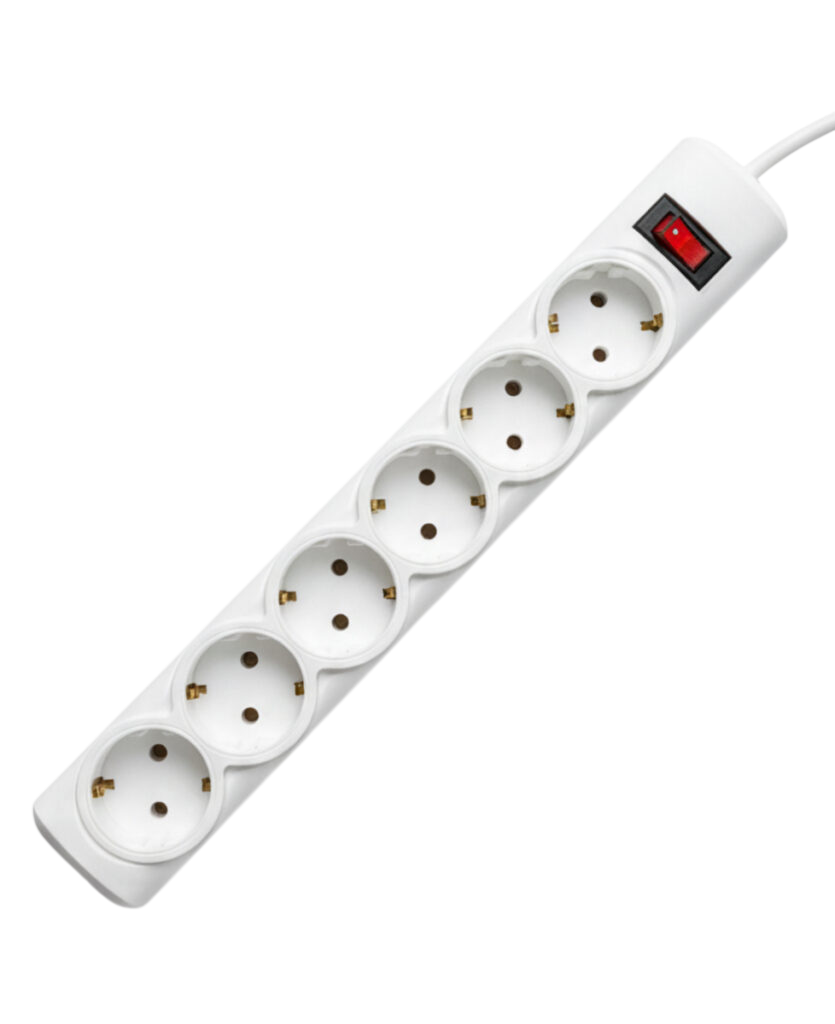Сетевой фильтр PROGIX PG641, 6 розеток Schuko, 3500 Вт, кабель 3 м