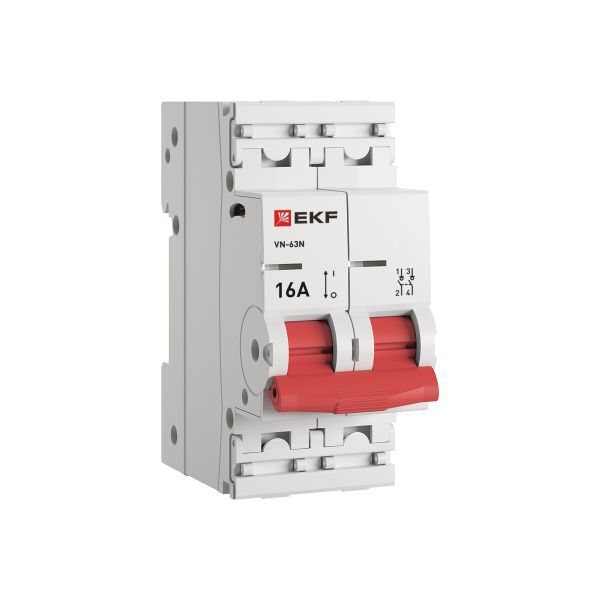 Выключатель нагрузки EKF S63216, 2P, 16А, 230В