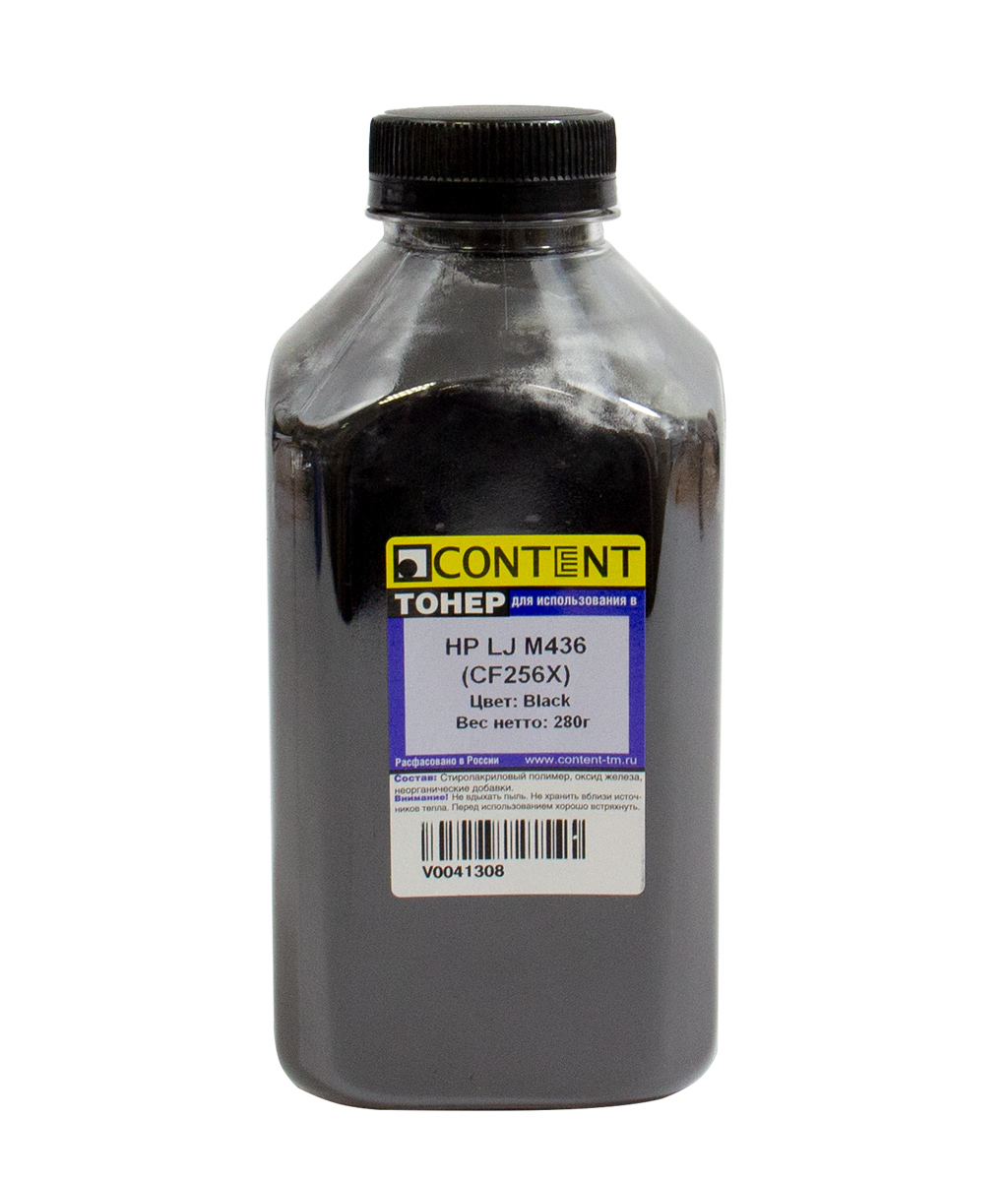 Тонер CONTENT 201040839551, черный, 280г