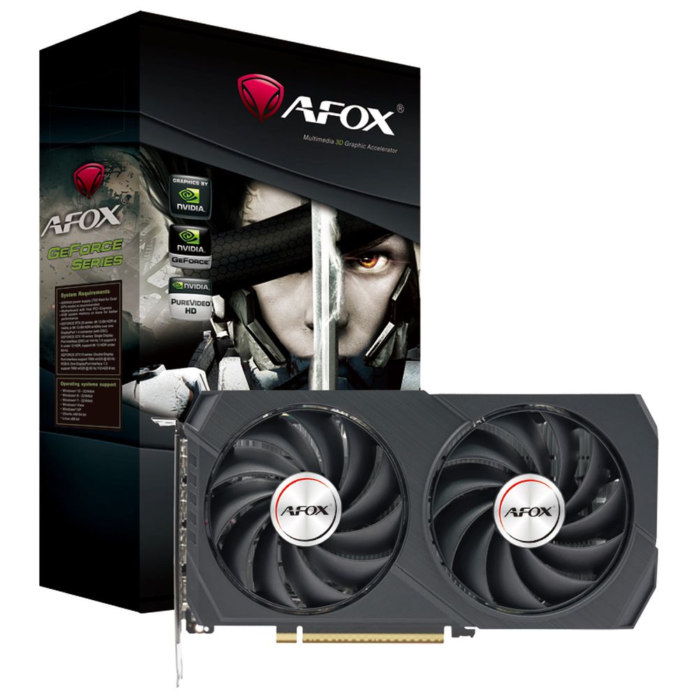 AF5050-8GD6H6-V2 Видеокарта Afox RTX5050 GAMING 8GB GDDR6 128bit  3xDP  HDMI  2FAN RTL
