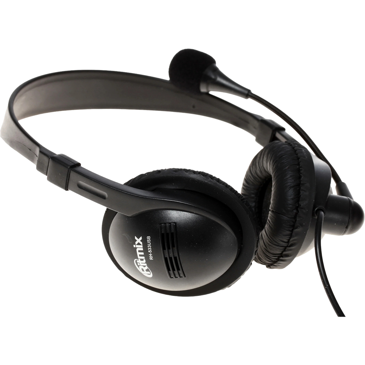 Гарнитура Ritmix RH-533USB, накладная, USB Type-A, 40 мм, 2.4 м