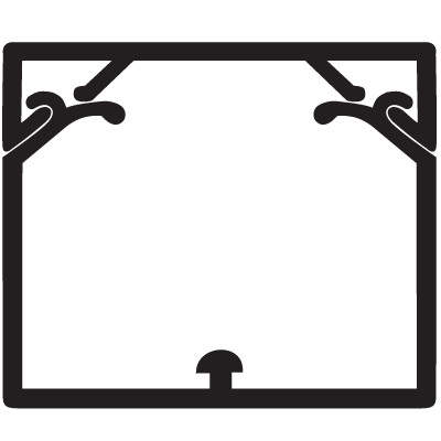 Короб DKC 01780, с крышкой, 60x40, белый