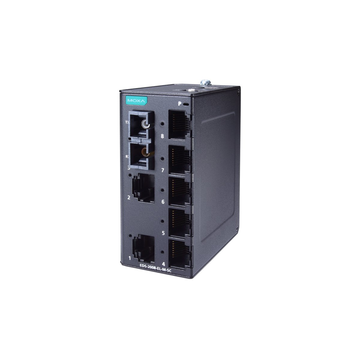 Коммутатор MOXA EDS-2008-EL-M-SC-T, 7×10/100BaseTX, 1×100BaseFX SC, L2