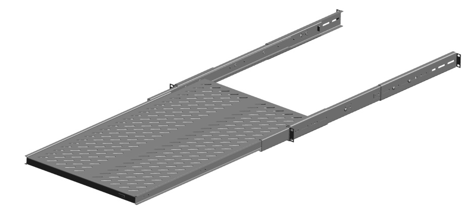 Полка выдвижная NIKOMAX TLK-SHFC-800R-BK, 19", 800 мм, черная
