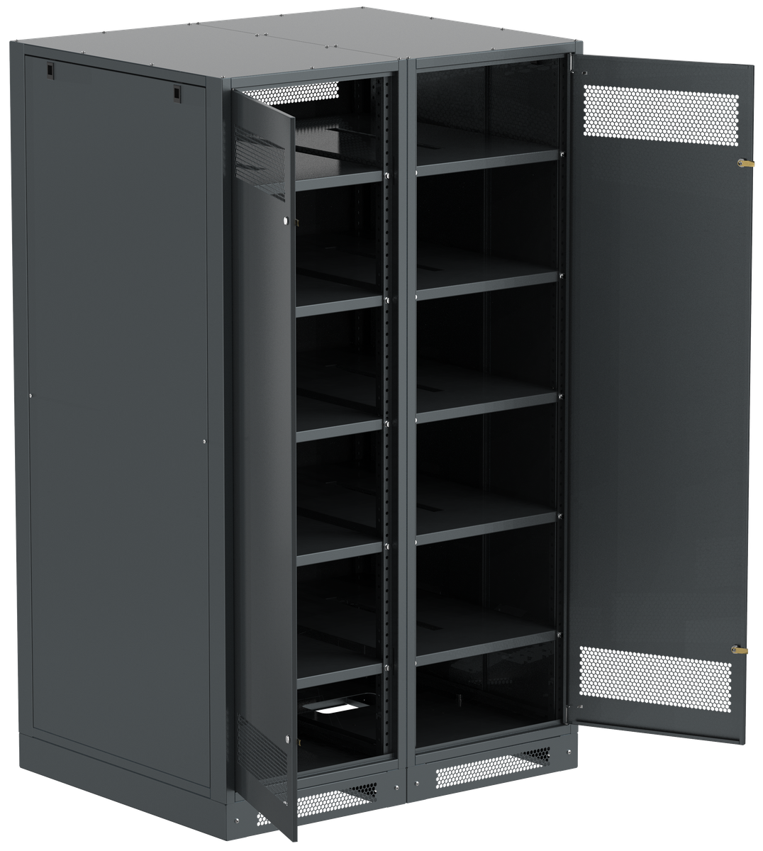 Шкаф аккумуляторный ITK LB05-20H29-2M, 2000×1200×950 мм, черный