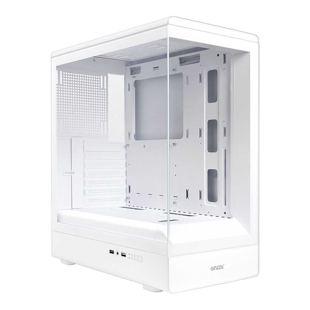 Корпус Ginzzu GL 175, сталь, ATX, до 360 мм, белый