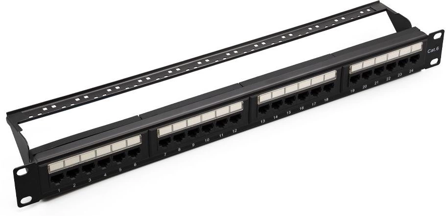 Патч-панель SUPRLAN 10-0427, 24×RJ-45, кат. 5e, UTP, 1U, 19"