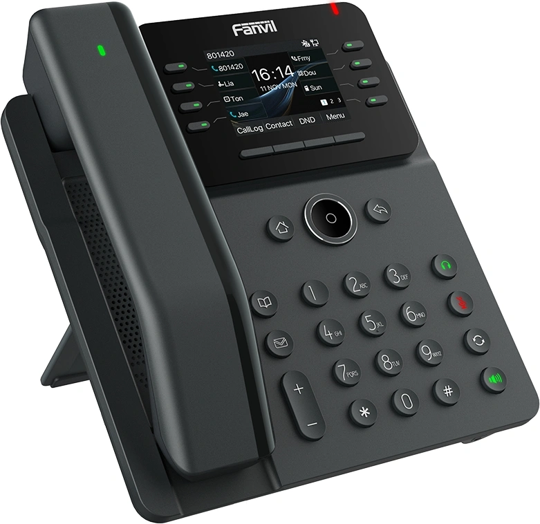 IP-телефон Fanvil V62 Pro, 12 SIP-аккаунтов, 2.8" цветной экран, PoE