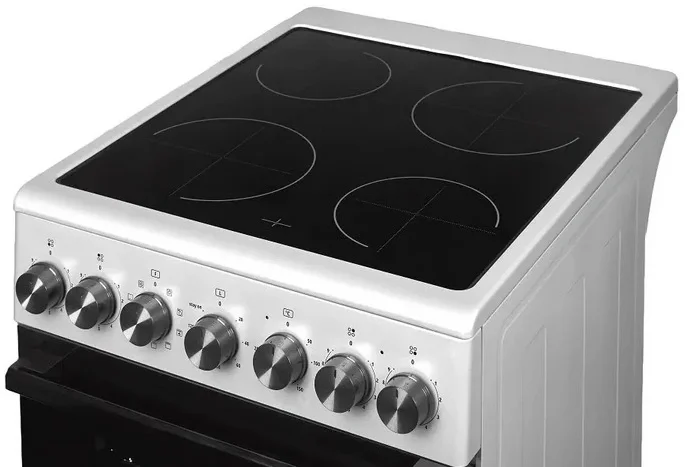 Плита электрическая MIDEA MFO-M4E20T9E(SL), 4 зоны, стеклокерамика, 8300 Вт