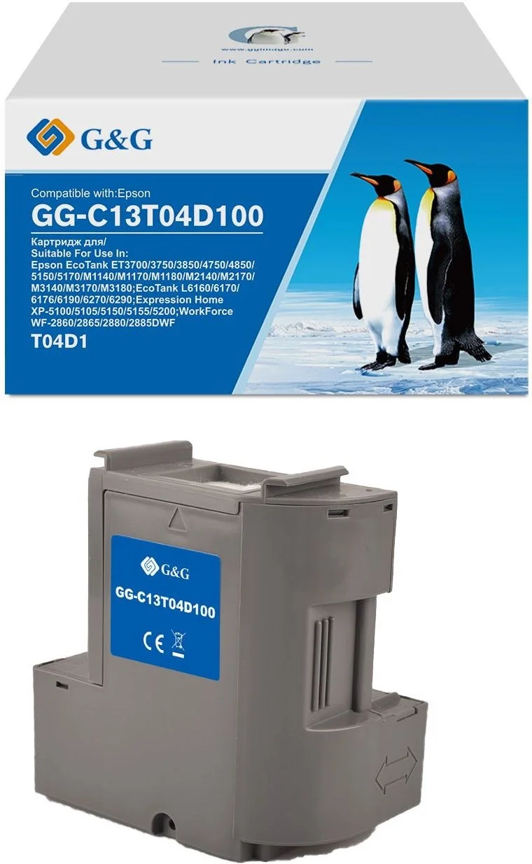 Бункер G&G GG-C13T04D100 для Epson EcoTank, аналог C13T04D100