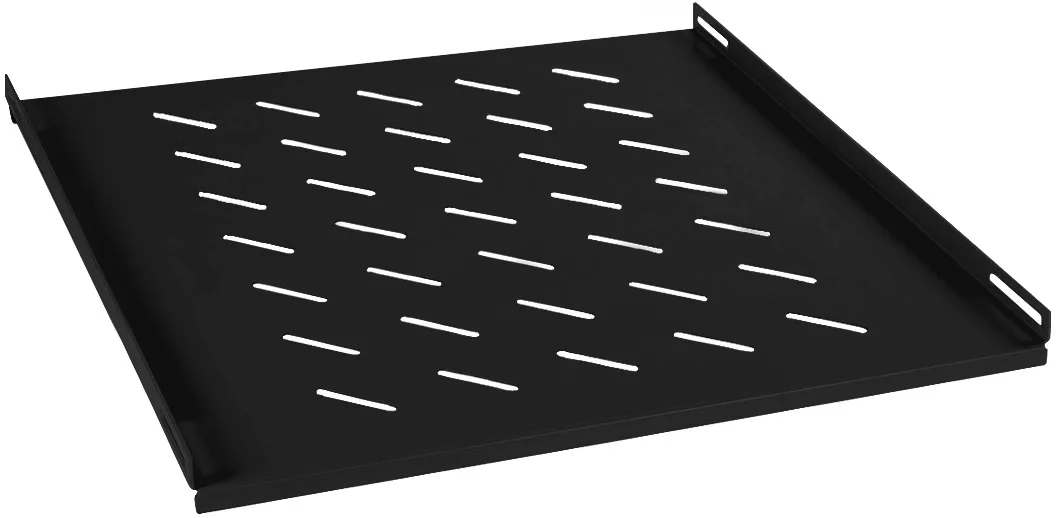 Полка Cabeus SH-J018-FC-800m-BK, 1U, 19", 600x495 мм, 45 кг