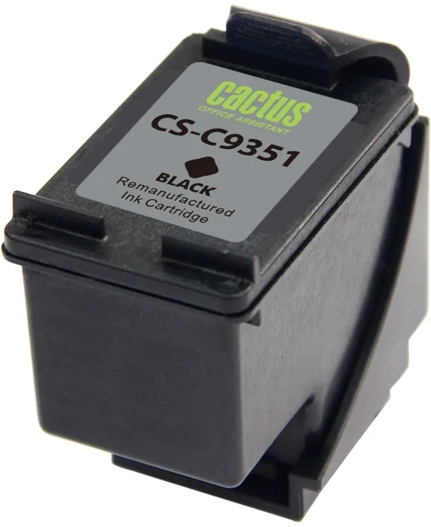 Картридж струйный Cactus CS-C9351 №21, черный, 17 мл, 350 стр., с чипом