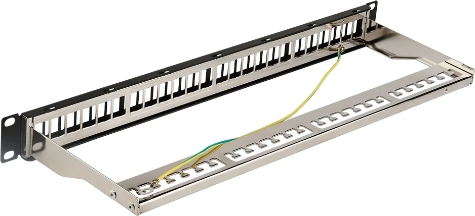 Патч-панель LANMASTER LAN-PPN24OK-STP, 19", 24 порта, 1U, экранированная