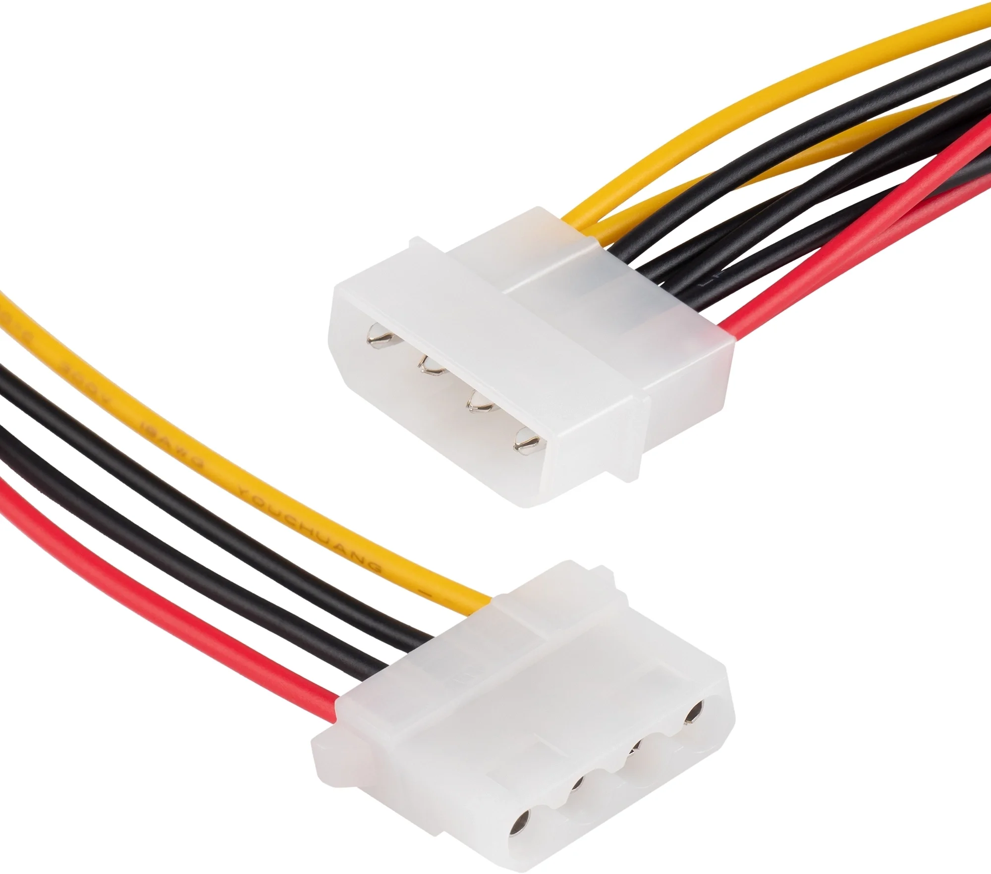 Разветвитель питания Buro BU-Molex-2xMolex, Molex 8980 1→2, 100 мм