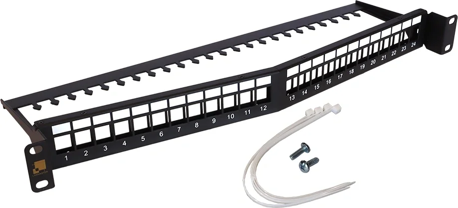 Патч-панель LANMASTER LAN-PPAR24OK-UTP, 19", 24 порта, 1U, UTP