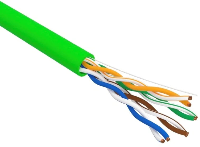 Кабель REXANT 01-0061, витая пара U/UTP Cat.5e, 4×2×0,52 мм, 24AWG, нг(А)-LSLTx, 305 м