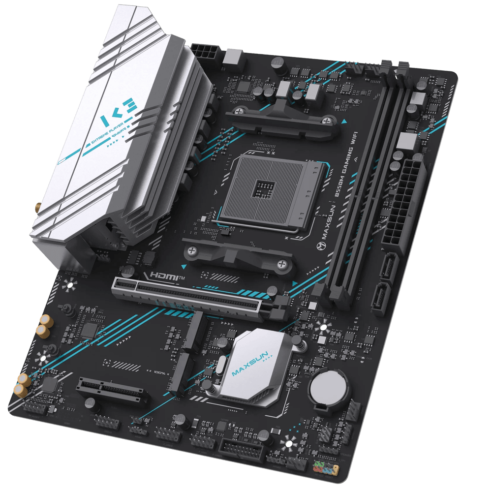 Материнская плата Maxsun MS-B550M GAMING WIFI, AM4, AMD B550, 2×DDR4, 2×M.2, mATX