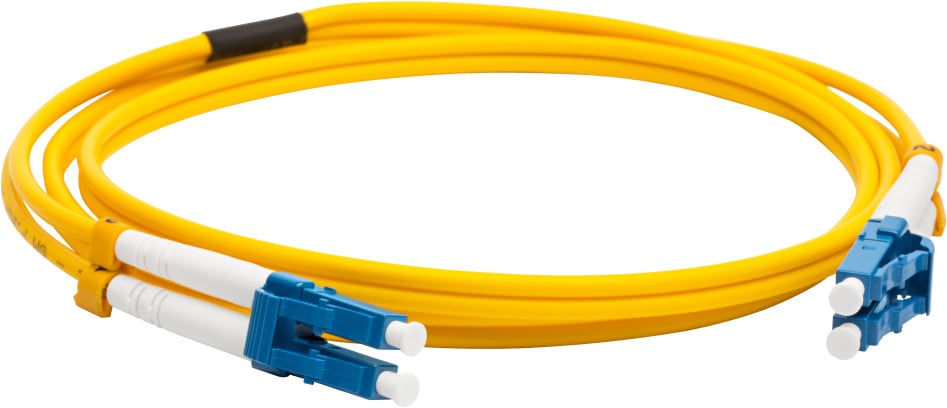 Патч-корд оптический Lanmaster LAN-2LC-2LC/SU-1.0, LC-LC duplex, SM 9/125 OS2, 1 м, LSZH