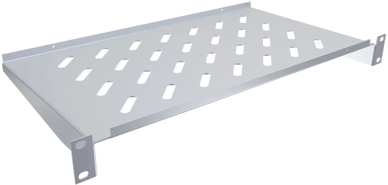 Полка NTSS NTSS-FF-250, 19", 1U, глубина 250мм, серый RAL 7035