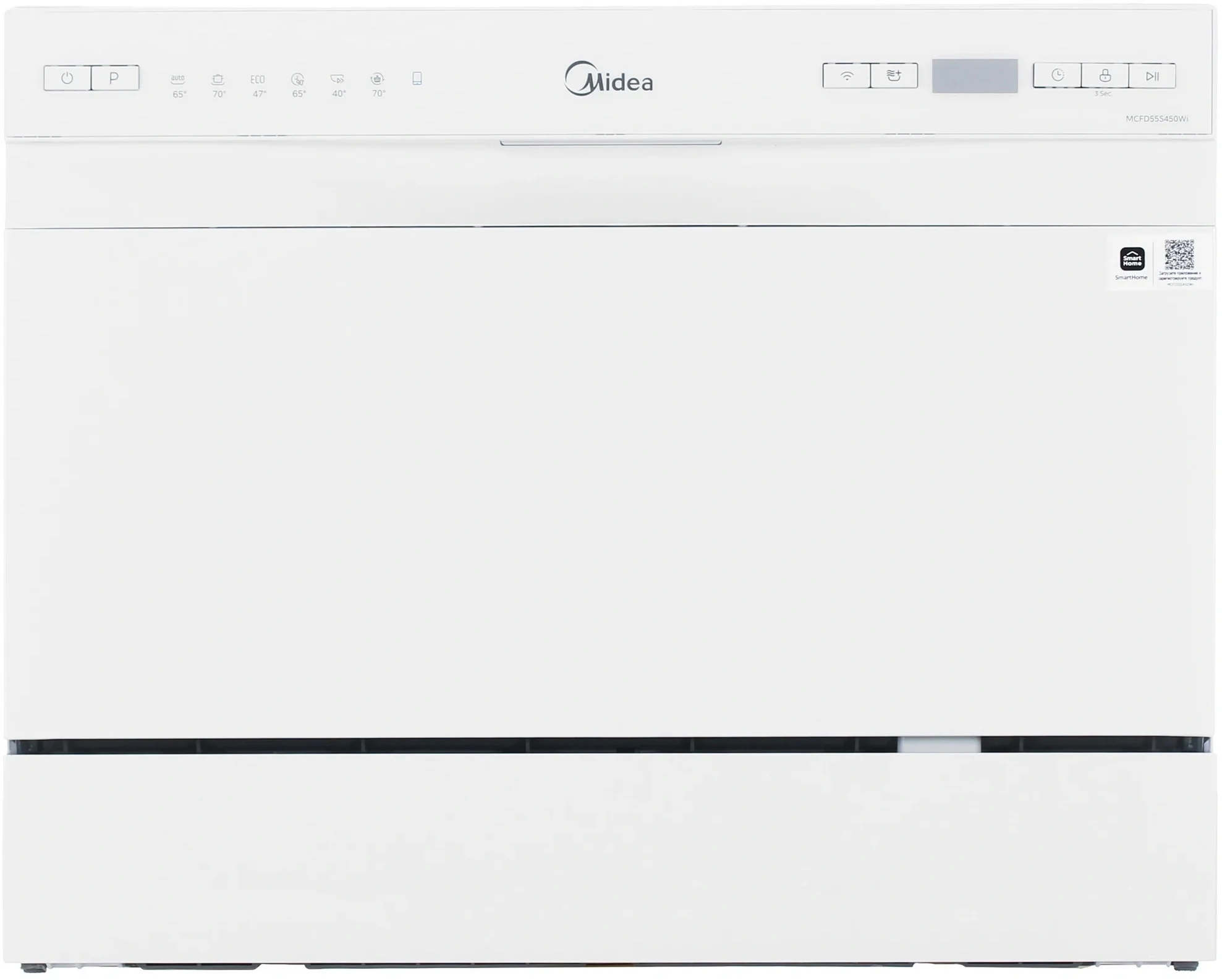 Посудомоечная машина Midea MCFD55S450Wi, компактная, 7 программ, A+, 49 дБ