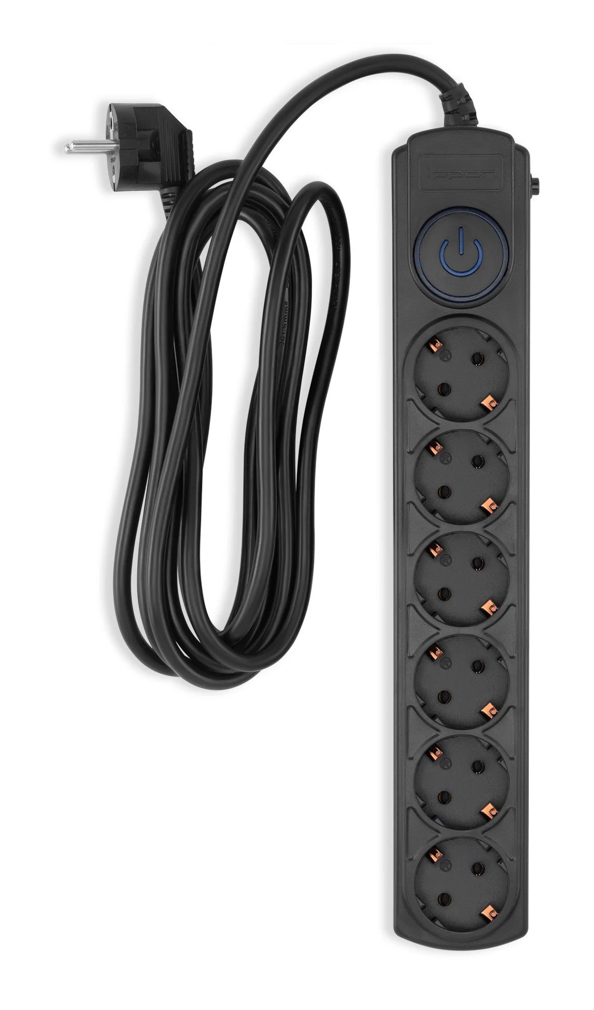 Сетевой фильтр IPPON BK-6-EU-3-16-B, 6 розеток, 16А, 3м