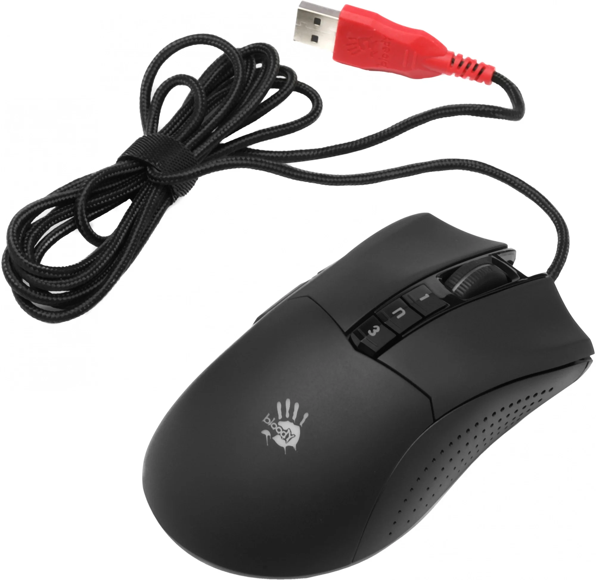 Мышь A4Tech Bloody P90S Stone Black, оптическая, 8000 DPI, USB, 8 кнопок