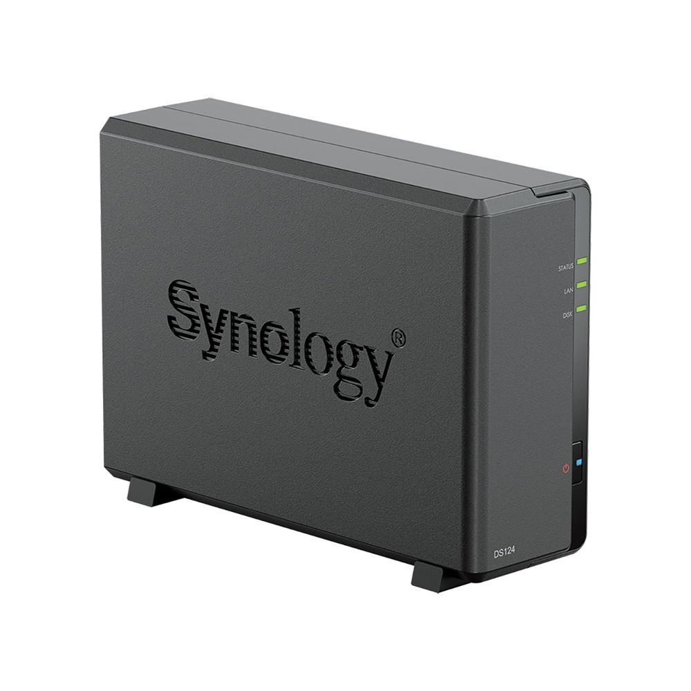 Сетевое хранилище Synology DS124, 1×3.5", 1×GbE, 1ГБ ОЗУ