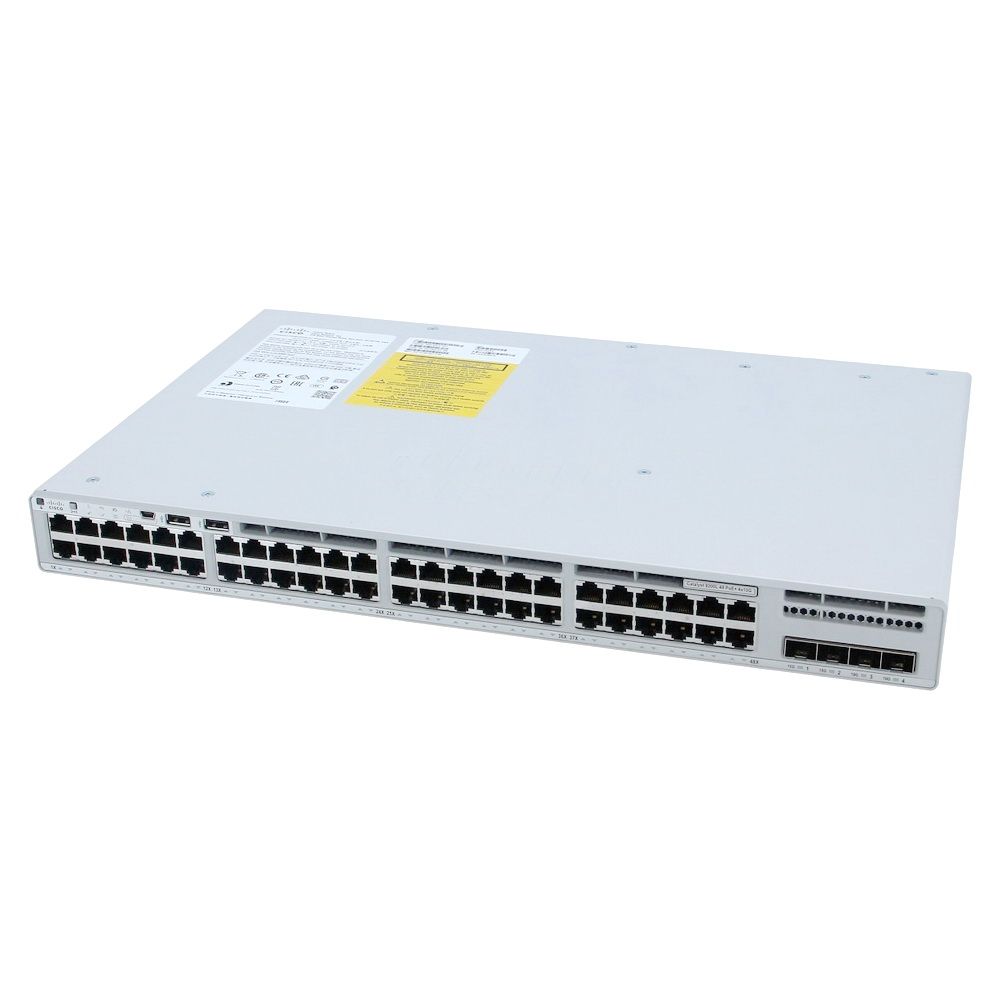 Коммутатор CISCO C9200L-48P-4G-E, 48×PoE+, 4×1G uplink, Network Essentials