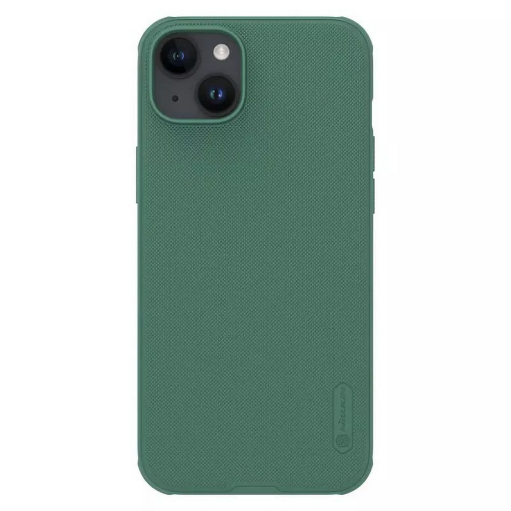 Чехол Nillkin Super Frosted Shield Pro Magnetic Case, для Apple iPhone 15 Plus, темно-зеленый