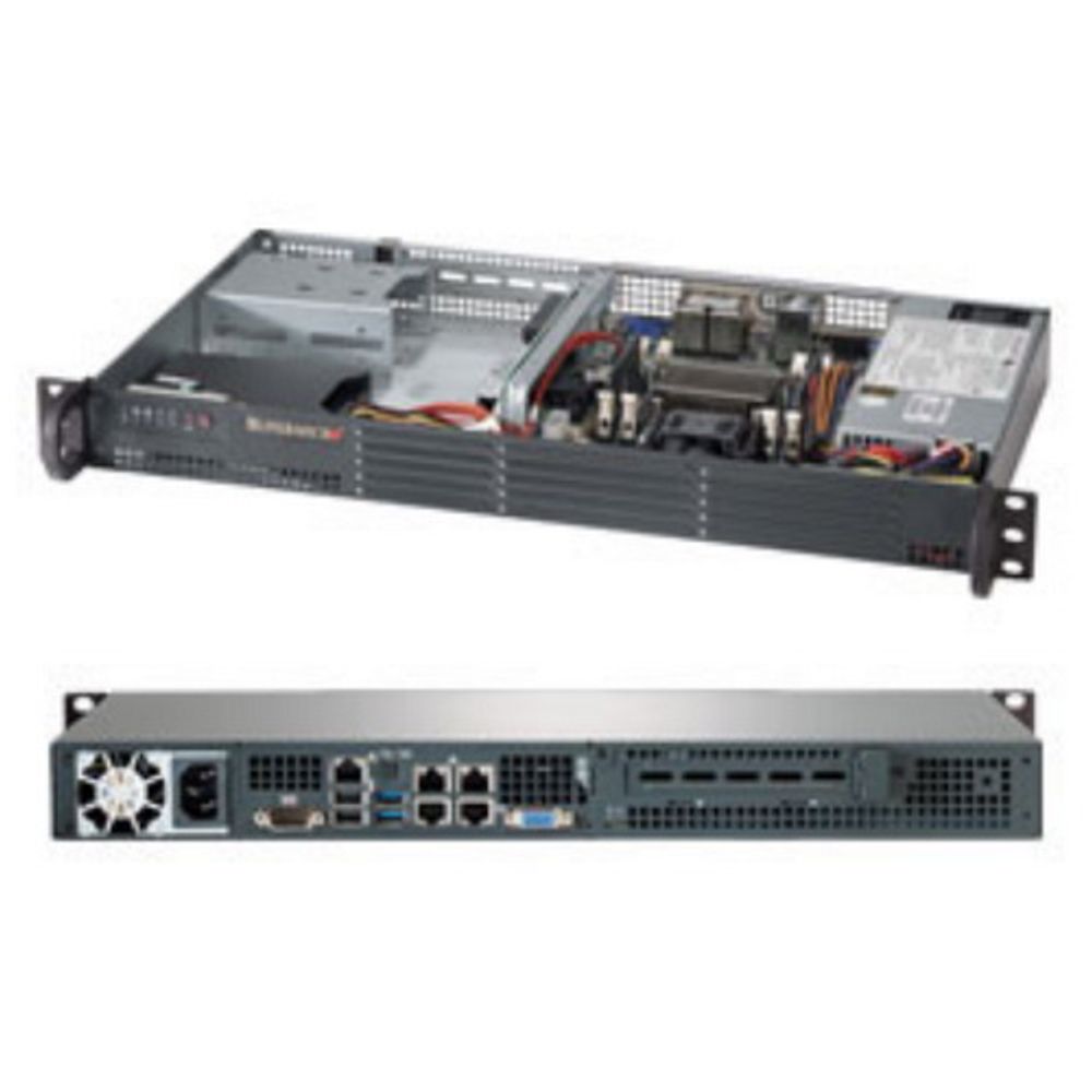 Серверная платформа SuperMicro SYS-5018A-TN4, 1U, Intel Atom C2750
