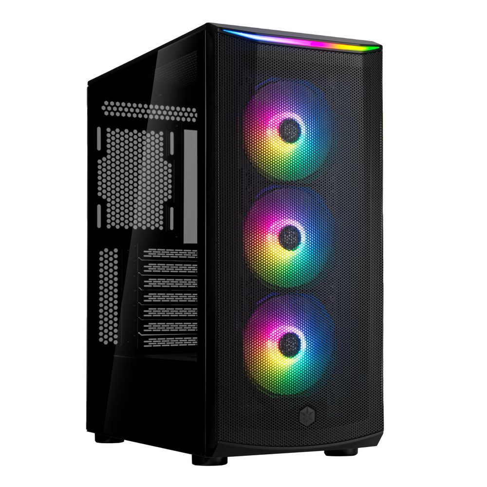 Корпус Silverstone G41FA512ZBG0020, Mid-Tower ATX, ARGB, закаленное стекло