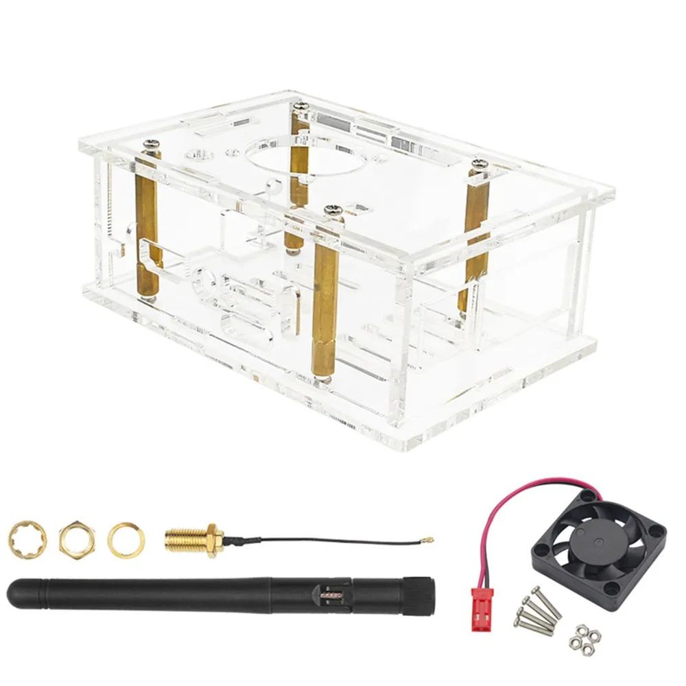Корпус ACD Orange Pi 5 pro Acrylic case, прозрачный пластик, для микрокомпьютера
