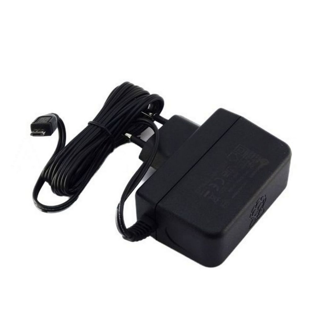 Блок питания  Raspberry Pi 3 Model B Official Power Supply Retail, Black, 5.1V, 2.5A, Cable 1.5 m, Micro USB-B output jack, для Raspberry Pi 3 B/B+  (182-5739)