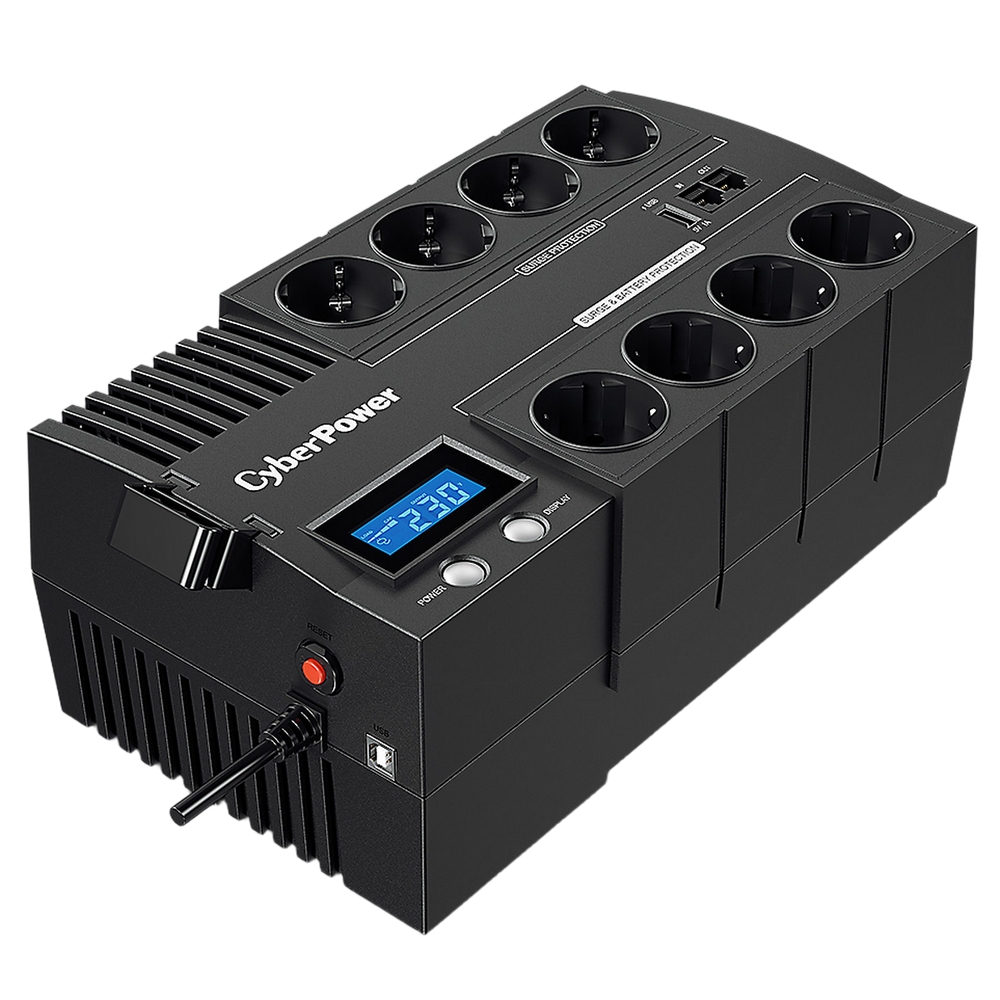 ИБП CyberPower BR700E, Line-Interactive, 700 ВА/420 Вт, 8 розеток Schuko