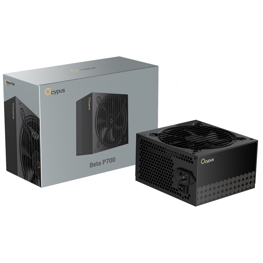 Блок питания Ocypus Beta P700, 700 Вт, ATX 2.53, 120 мм, немодульный