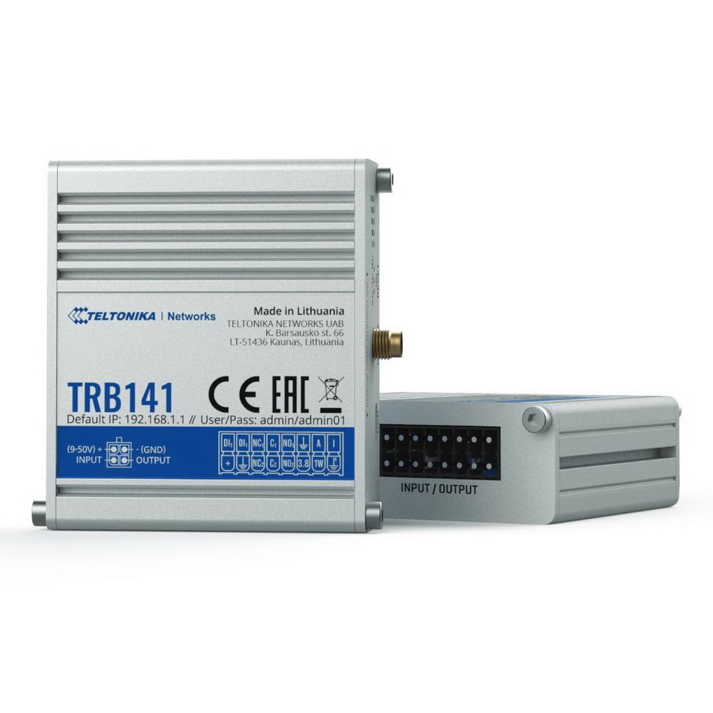 Модем Teltonika TRB141, 4G LTE, промышленный, GPIO