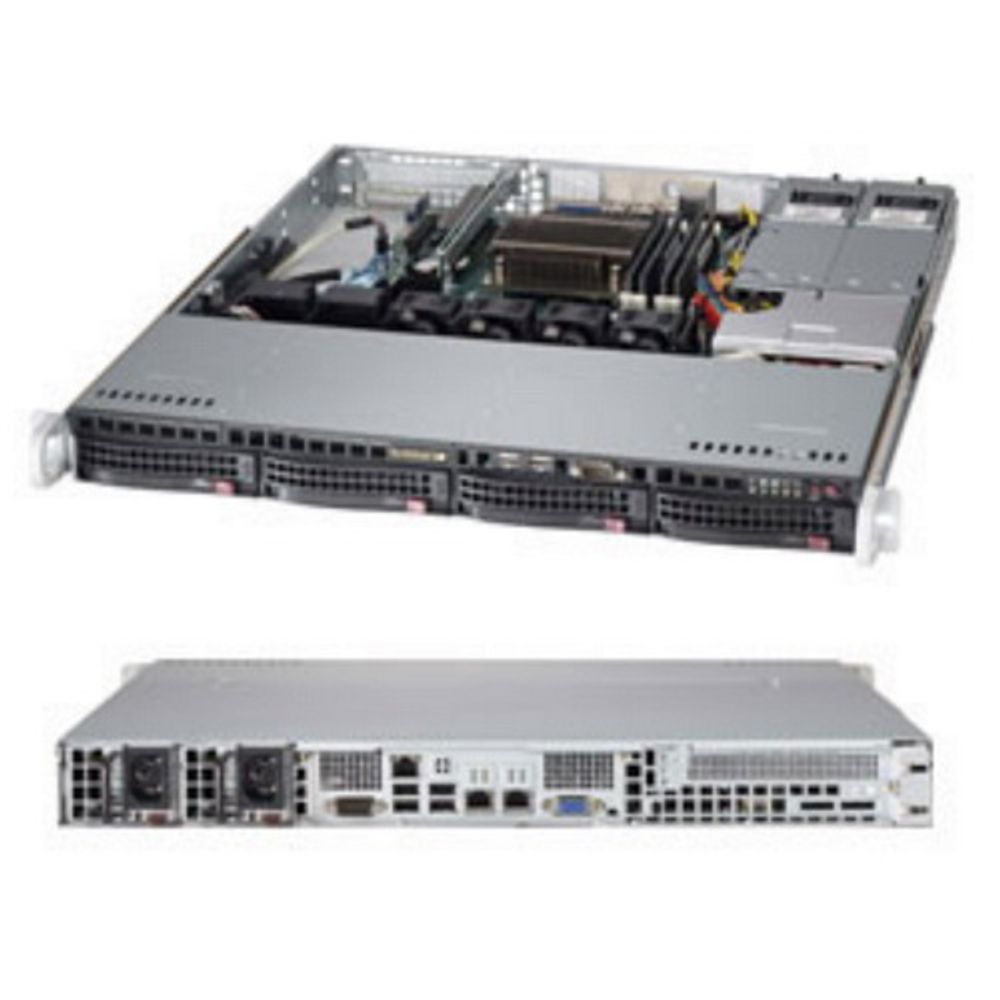 Серверная платформа SuperMicro SYS-5018D-MTRF, 1U, LGA1151, 4×HDD