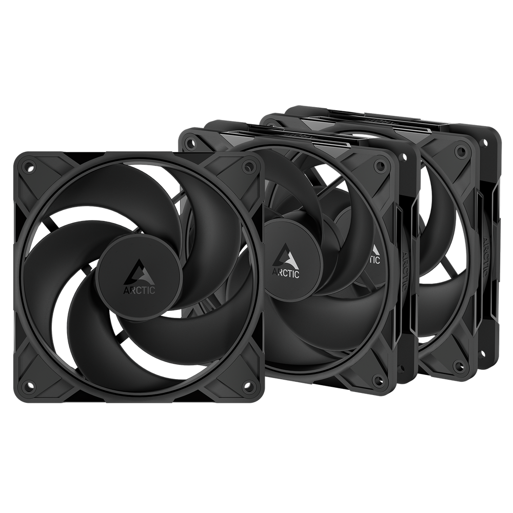 Вентилятор Arctic P12 Pro Reverse ACFAN00332A, 120×120×27 мм, 500–3000 об/мин, 4-pin, комплект 3 шт.