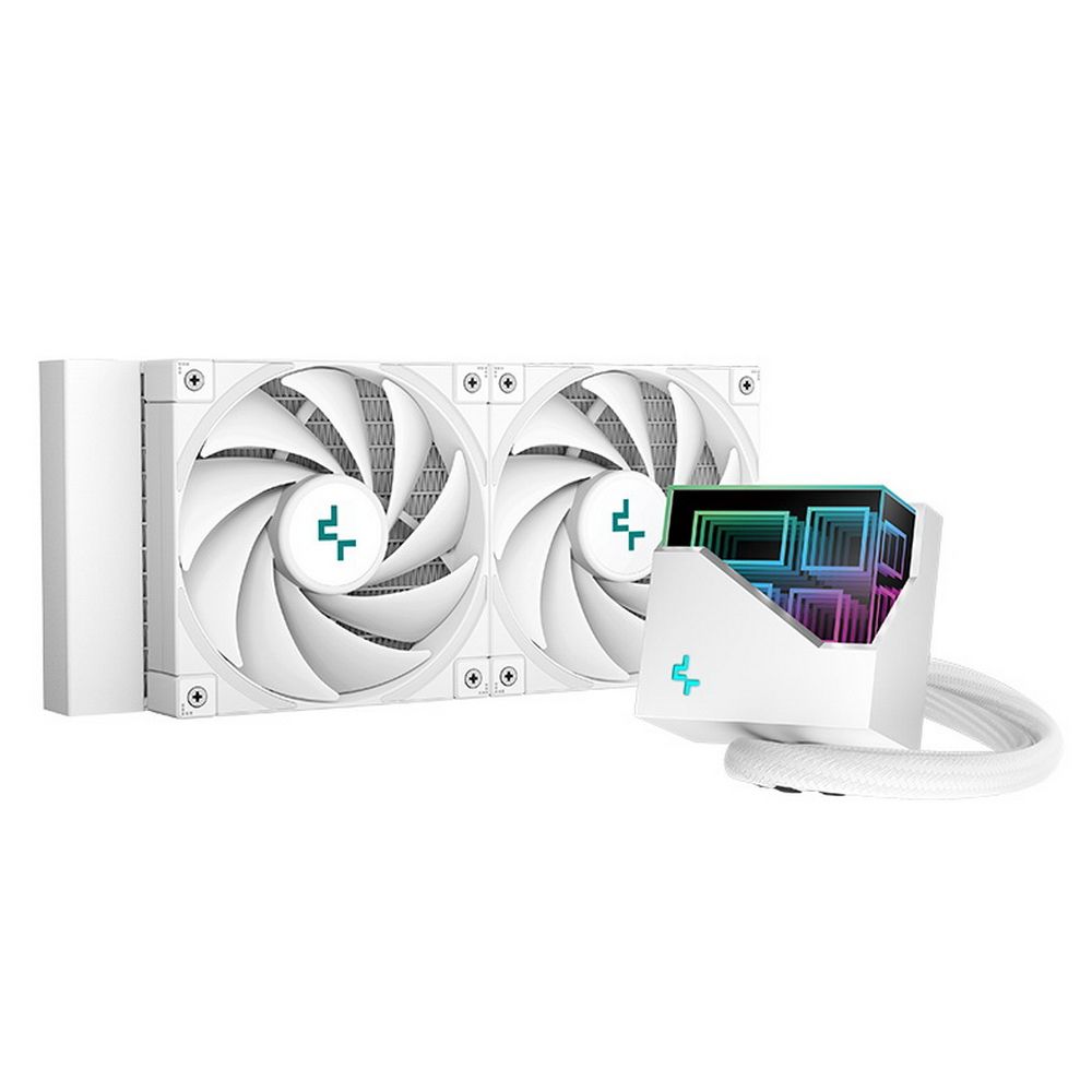 СЖО DEEPCOOL LT520 WH (R-LT520-WHAMNF-G-1), 120 мм, 2 вентилятора, 2250 об/мин, белая