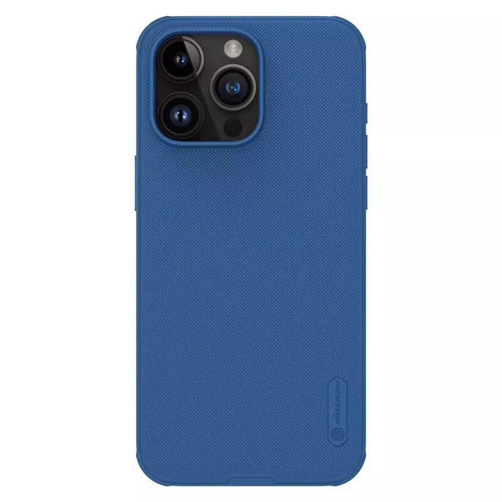 Чехол Nillkin 4020259, Super Frosted Shield Pro Magnetic, Blue, iPhone 15 Pro Max