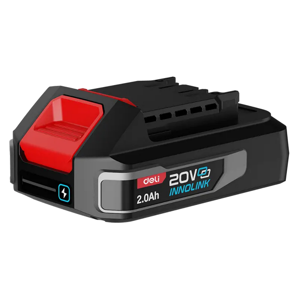 Аккумулятор Deli DE-DC20A2, Li-ion, 20 В, 2 А·ч, съёмный