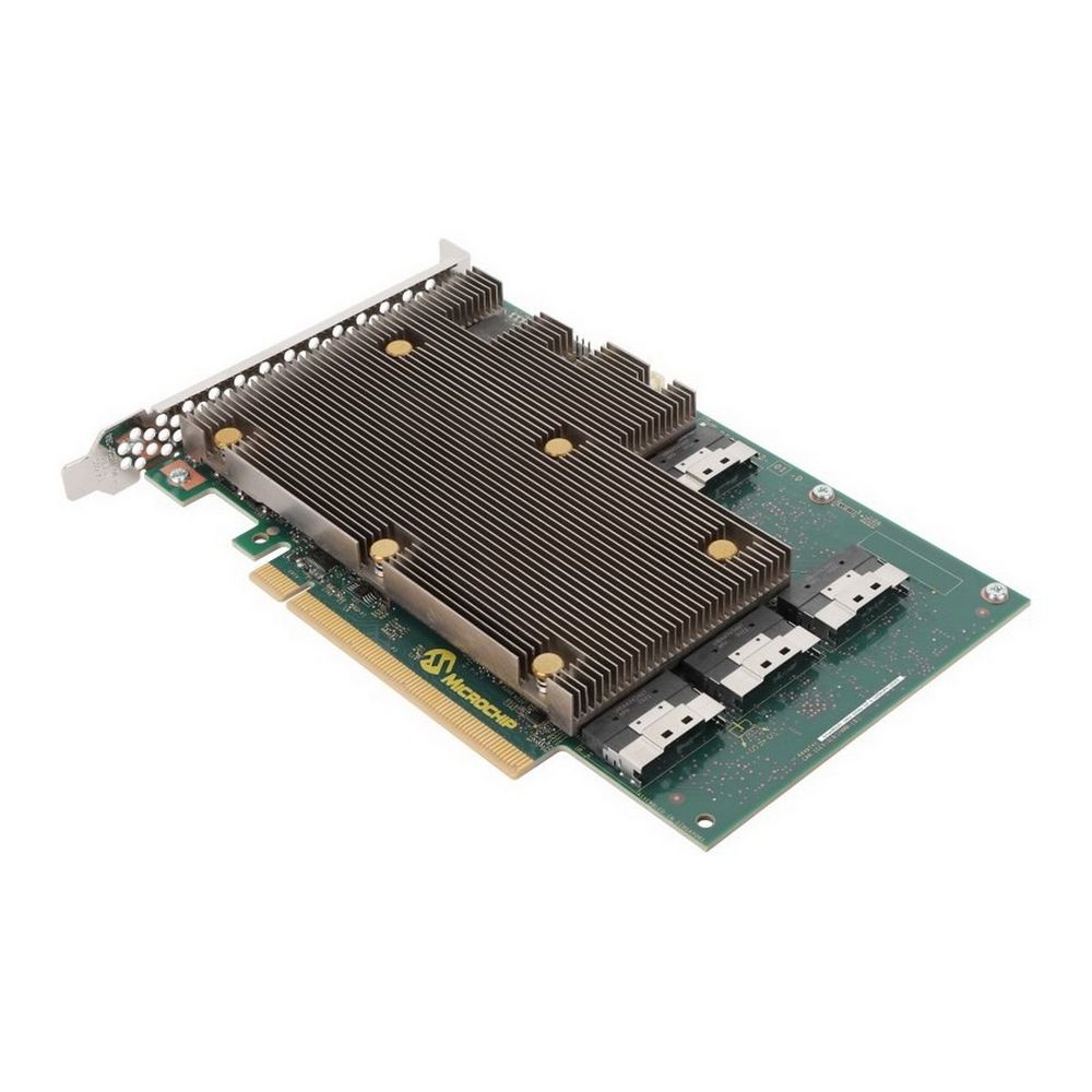 RAID-контроллер Microsemi Adaptec SmartRAID 3258p-32i (3258UPС32IXS) PCIe 4.0 x16, LP, 24G SAS/SATA/NVMe, RAID 0,1,5,6,10,50,60, 32port( 4xINT SFF-8654), 8GB Cache, Cache Backup, maxCache, конденсатор в комплекте, RTL . (R16i)