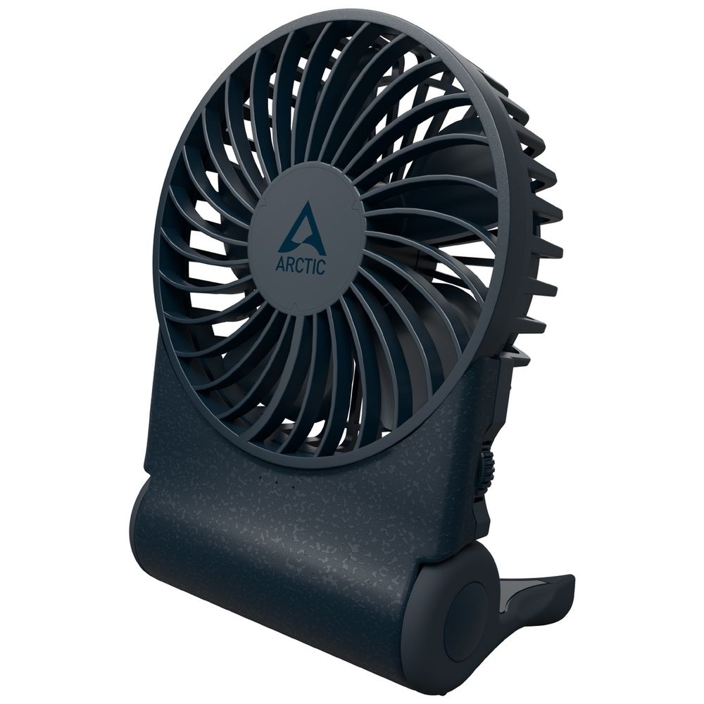Вентилятор Arctic Cooling Arctic Summair 2Go темно-синий, настольный, 5 Вт, бесступенчатая регулировка, 9.1 см