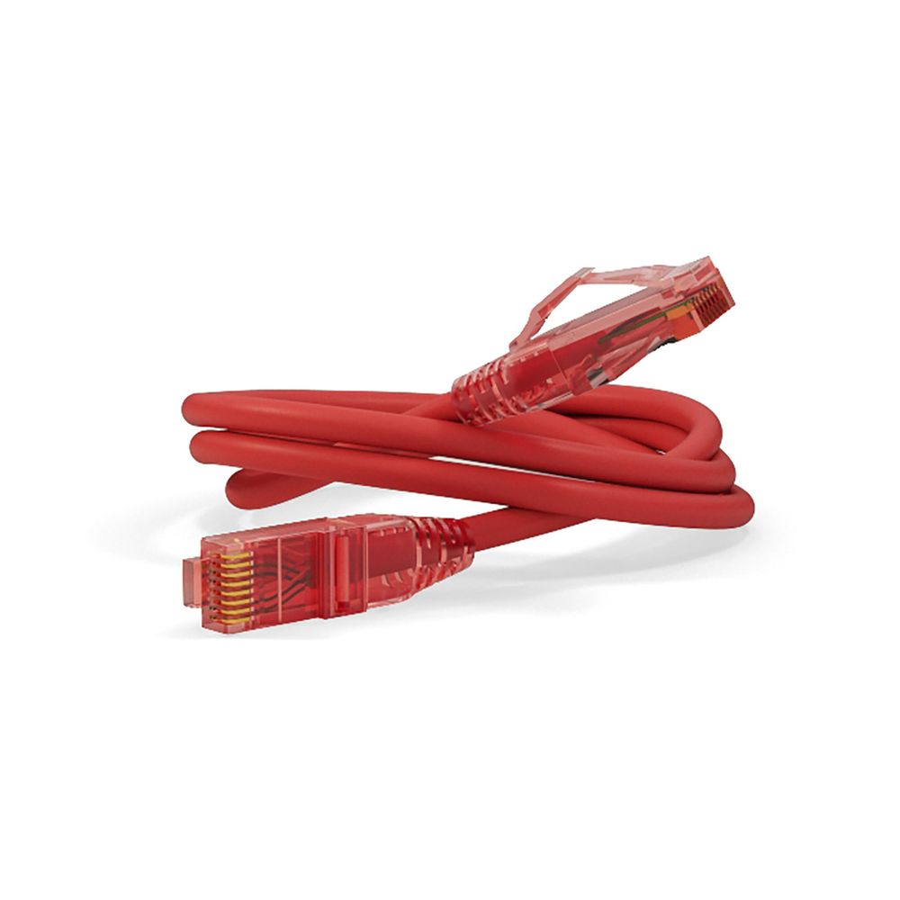 Патч-корд Hyperline PC-LPM-UTP-RJ45-RJ45-C5e-5M-LSZH-RD, U/UTP Cat.5e, LSZH, 5м, красный