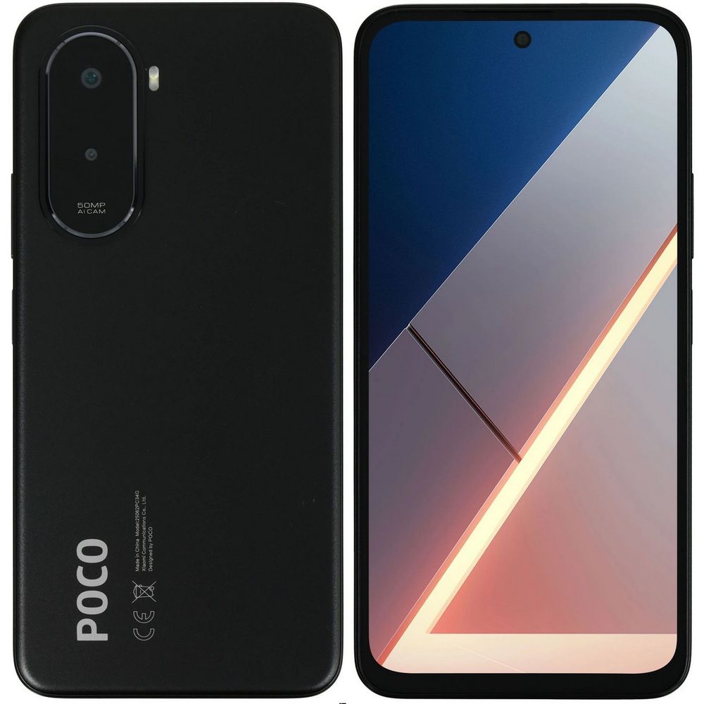Смартфон Xiaomi MZB0L4ERU, Poco M7, 6/128ГБ, чёрный